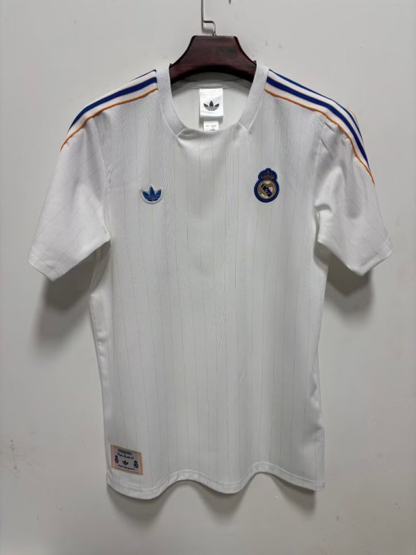 Real Madrid  t-shirt Special Edition Fans White 1:1 Quality Soccer Jersey    25-26