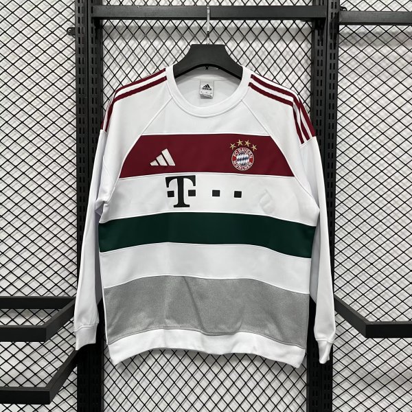 Bayern Munich Hoodie White Jacket  Tracksuit  1:1 Quality Soccer Jersey  25-26