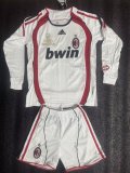 Retro AC Milan Long  away  Kids 1:1 Quality Soccer Jersey   2006-2007