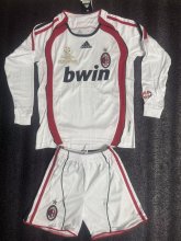 Retro AC Milan Long  away  Kids 1:1 Quality Soccer Jersey   2006-2007