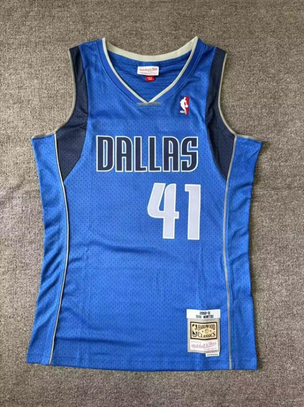 Dallas Mavericks  Retro Blue #41 NOWITZKI NBA Jerseys  2026
