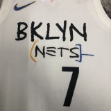 Brooklyn Nets City Edition White  #7 DURANT 1:1 Quality NBA  Season Jerseys 2023