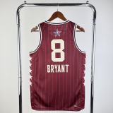 Los Angeles Lakers Kobe #8 BRYANT  Red  All-Star NBA Jersey  2024