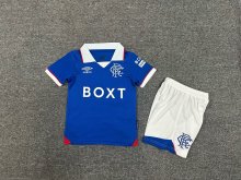 Rangers Home Kids  1:1 Quality Soccer Jersey  25-26