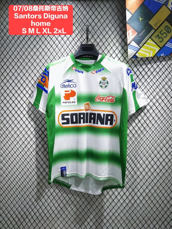 Retro Santos Laguna home  Fans 1:1 Quality Soccer Jersey 2007-2008