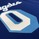 Retro Los Angeles Lakers Blue #0 WESTBROOK  1:1 Quality NBA Season Jerseys 2021