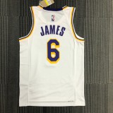 Los Angeles Lakers 75 Year  White #6 JAMES 1:1 Quality NBA Season Jerseys 2022