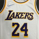 Los Angeles Lakers 75 Year  White Kobe #24 BRYANT 1:1 Quality NBA Season Jerseys 2022