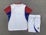 Croatia Home Kids  Fans 1:1 Quality Soccer Jersey   26-27（2026）