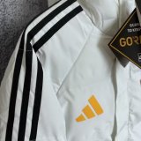 Spain Windbreaker  Cotton clothing Jacket Black  White 1:1 Quality Soccer Jersey  25-26