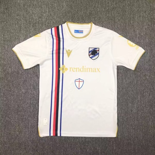 Sampdoria away Fans 1:1 Quality Soccer Jersey   24-25