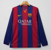 Retro Barcelona long  Home  1:1 Quality Soccer Jersey  2014-2015