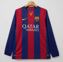 Retro Barcelona long  Home  1:1 Quality Soccer Jersey  2014-2015