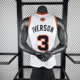 Denver Nuggets Retro White  #3 IVERSON 1:1 Quality NBA  Season Jerseys 2006-2007