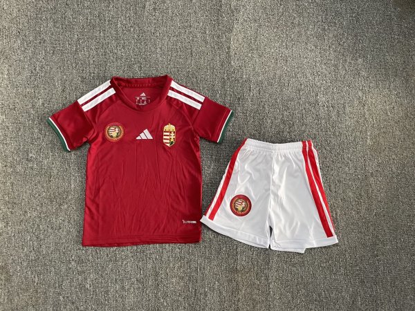 Hungary Home Kids Fans 1:1 Quality Soccer Jersey 26-27 (2026)