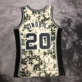 San Antonio Spurs camouflage #20 GINOBILI 1:1 Quality NBA  Season Jerseys 2013-2014