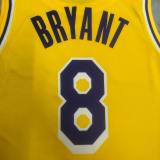 Los Angeles Lakers Kobe #8 BRYANT Yollow Gold Association Edition Swingman NBA Jerseys 2023