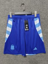 Argentina away shorts pants 1:1 Quality Soccer Jersey  24-25
