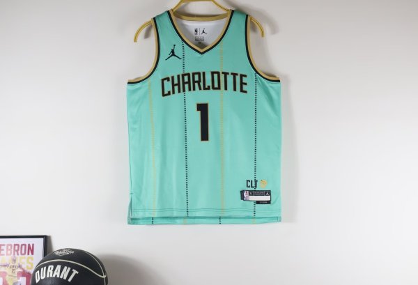 Charlotte Hornets Kids  Green #1 BALL  1:1 Quality NBA Jerseys