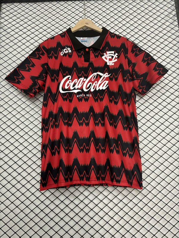 Retro victoria home  fans red 1:1 Quality Soccer Jersey   1993