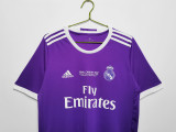 Retro Real Madrid Away  champion 1:1 Quality Soccer Jersey    2016-2017