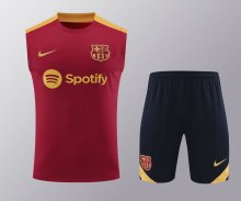 Barcelona Training clothing Vest set 1:1 Quality Soccer Jersey    24-25