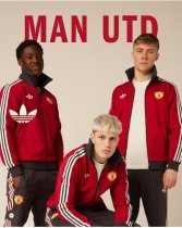Manchester United   Retro clover  Windbreaker  jacket   red 25-26 set