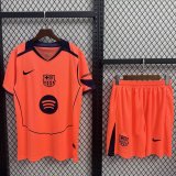 Barcelona Third  Away  With Pants Sets Fans  1:1 Quality Soccer Jersey  25-26