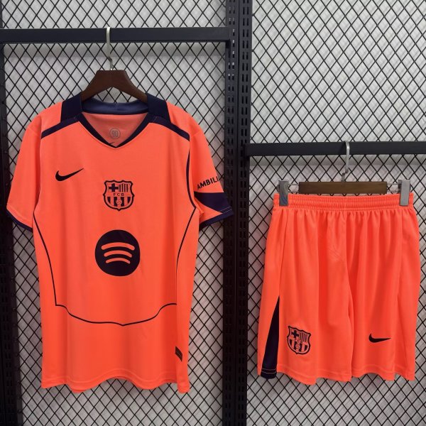 Barcelona Third  Away  With Pants Sets Fans  1:1 Quality Soccer Jersey  25-26