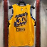 Golden State Warriors Yellow Tram City Edition #30 CURRY 1:1 Quality NBA Season Jerseys 2021
