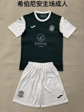 Hibernian Home Fans  (Kids and Man)  1:1 Quality Soccer Jersey  25-26