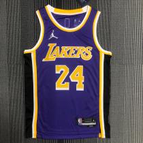 Los Angeles Lakers 75 Year Kobe #24 BRYANT Purple  NBA Jerseys