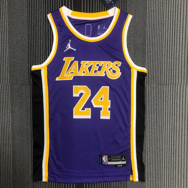 Los Angeles Lakers 75 Year Kobe #24 BRYANT Purple  NBA Jerseys