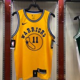 Golden State Warriors Yellow  #11  THOMPSON  1:1 Quality NBA Season Jerseys