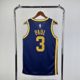 Golden State Warriors Blue Jordan #3 PAUL 1:1 Quality NBA Season Jerseys 2023