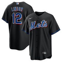 MLB New York Mets  fans black baseball  Jerseys  2025