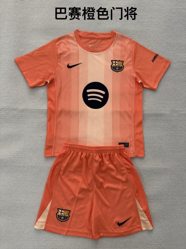 Barcelona Goalkeeper Fans  (Kids and Man)  1:1 Quality Soccer Jersey  25-26
