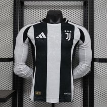 Juventus  home Long sleeves Player 1:1 Quality Soccer Jersey   24-25