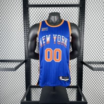 New York Knicks City Edition Blue  #00 CLARKSON NBA Jerseys  2024