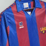 Retro Barcelona Home long  1:1 Quality Soccer Jersey   1991-1992