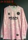 Inter Miami Long sleeve Special edition pink Fans  1:1 Quality Soccer Jersey   24-25