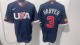 MLB USA Blue #3 HARPER  1:1 Quality Baseball  Jerseys  World Cup