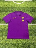 Barcelona  Polo   Fans  Purple  1:1 Quality Soccer Jersey  25-26