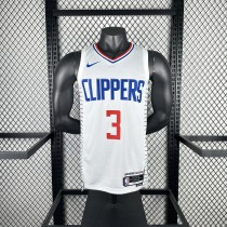 Los Angeles Clippers White #3 PAUL 1:1 Quality NBA  Season Jerseys 2023