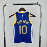 Golden State Warriors  Blue Kids  #10 BUTLERIII   1:1 Quality NBA Jerseys