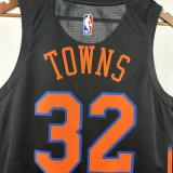 New York Knicks Black #32 TOWNS NBA Jerseys  25-26
