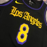 Los Angeles Lakers Latin Black Kobe #8 BRYANT  1:1 Quality NBA Season Jerseys