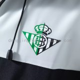 betis Windbreaker  Interchange Jacket Black  White 1:1 Quality Soccer Jersey  25-26