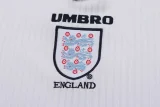 Retro England Long  home Kids 1:1 Quality Soccer Jersey  1998