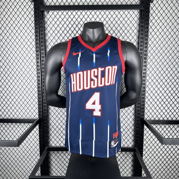Houston Rockets City Edition Blue #4 GREEN 1:1 Quality NBA  Season Jerseys 2023